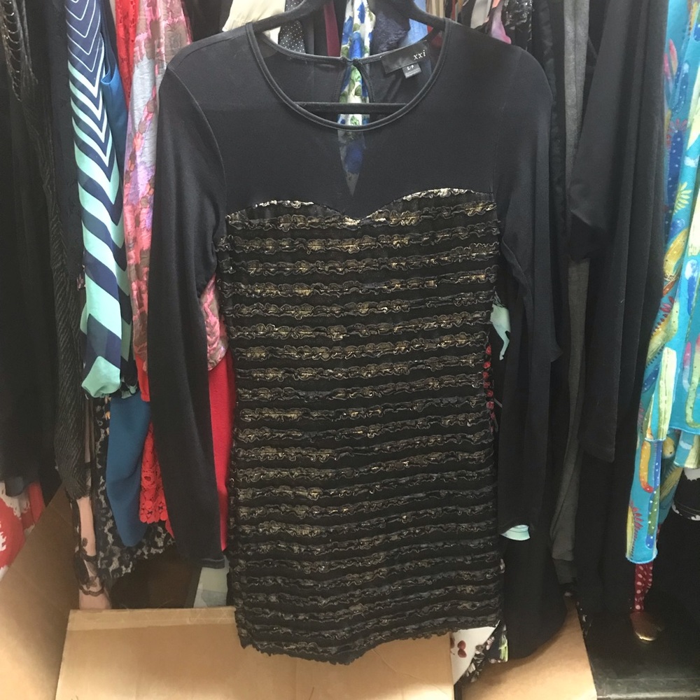 Sexy black cocktail dress size S